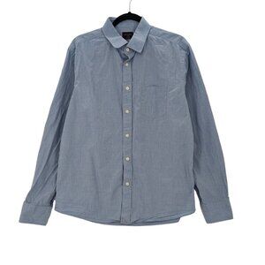 UNTUCKit Button Up Shirt Size L Micro Check Business Casual Preppy Modern Office